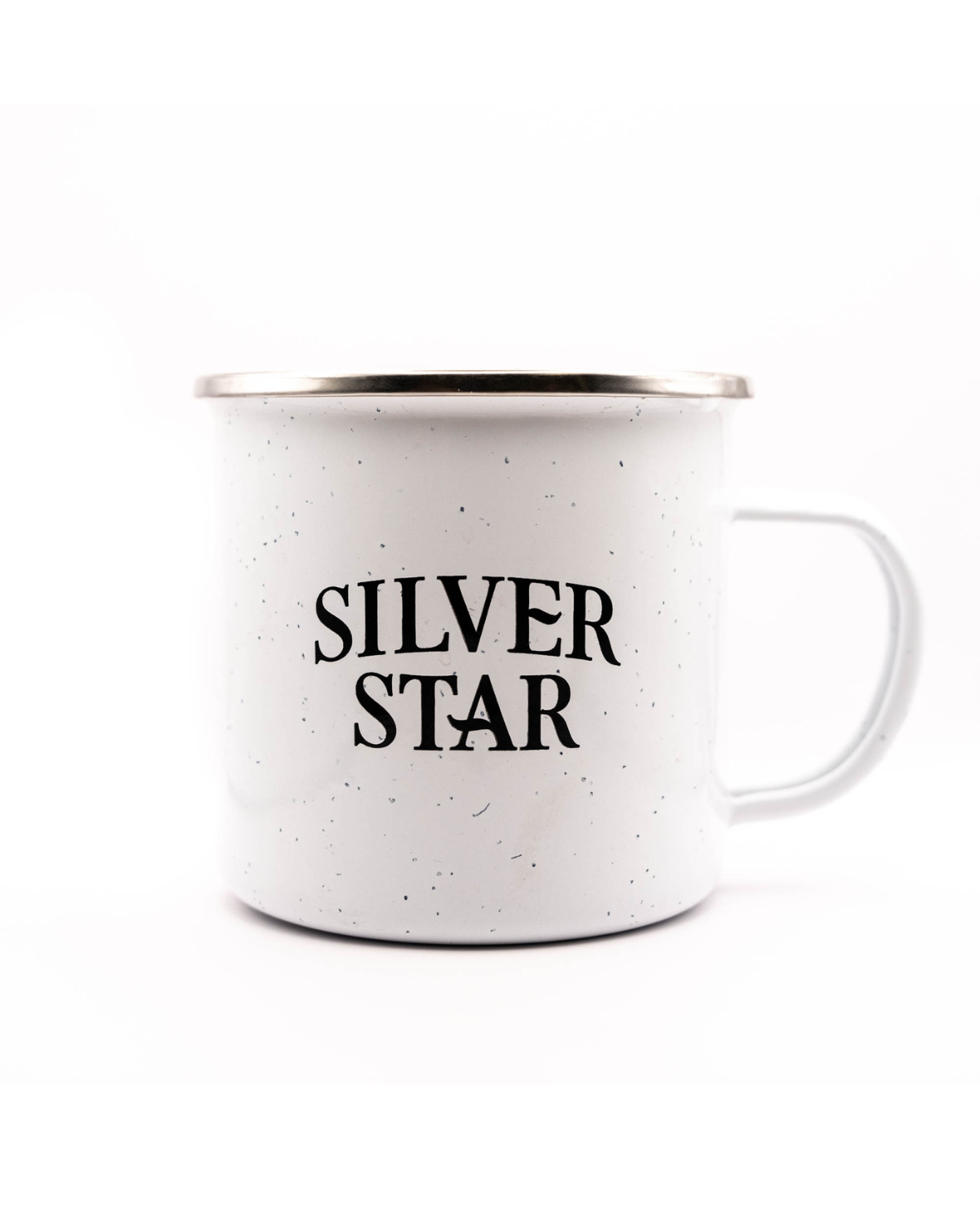METAL SILVER CAMPING MUG