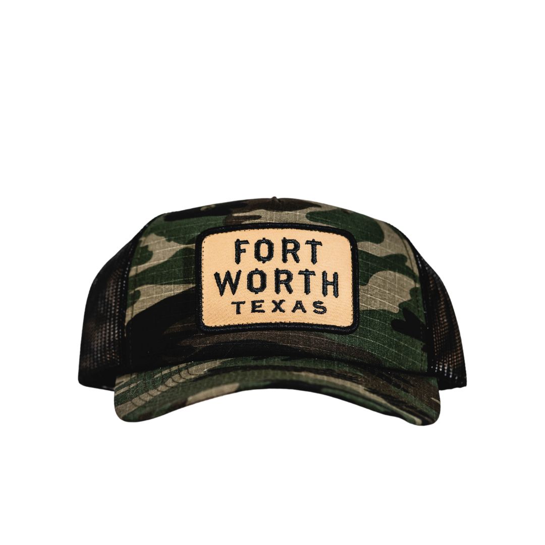 FORT WORTH CAMO TRUCKER HAT – Silver Star Spirits Store